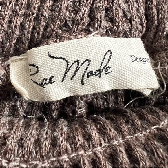 Rae Mode Women’s Waffle Knit Jogger Pants with Drawstrings in Brown - Picture 7 of 9